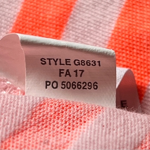 Crewcuts J. Crew Kids Orange White Striped Light Knit Turtleneck Shirt Top  Sz 2 - Picture 5 of 10